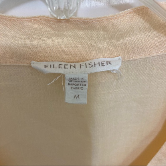 Eileen Fisher Peach to Orange Pastel Tunic with Tank Top lining. - Picture 3 of 15